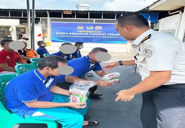 Lapas Bagansiapiapi Gelar Posyandu dan Bagikan Paket Sehat untuk 22 WBP Lansia